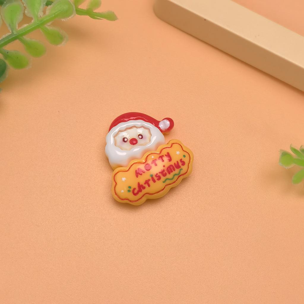 Cute Cartoon Mixed Color Christmas Series Resin Flatback Cabochon Scrapbook Diy Jewelry Children Gift Hairpin Accessories