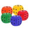 Big Dice Length 6cm Elastic Toys Solid Color Pressure Relief Point Dice Sponge Dice Anti Stress
