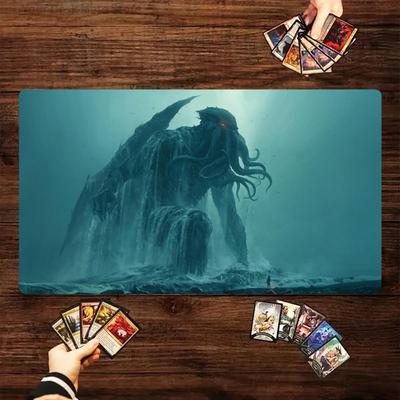 Cthulhu Monster Magic Party Game Mat Durable Rubber Base For MtgTcg Games 35x60cm Mouse Pad Offices Desk Mats Friendly Design