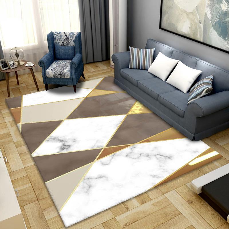 Style Living Room Carpet Floor Mat Simple Nordic Printed Carpet Bedroom Bedside Blanket Wholesale