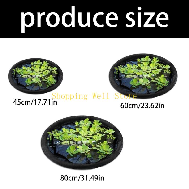 KX4B Plovoucí ostrov Ochrana rostlin Košík na jezírko s jemným síťováním Kulatá plovoucí bariéra pro květiny a ryby Plovoucí ostrov