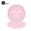 6/12pcs Pink Bow Acrylic KeyChains Coquette Bow Birthday Party Decorations Supplies Gifts for Kids Girls Pink Bow Party Favors