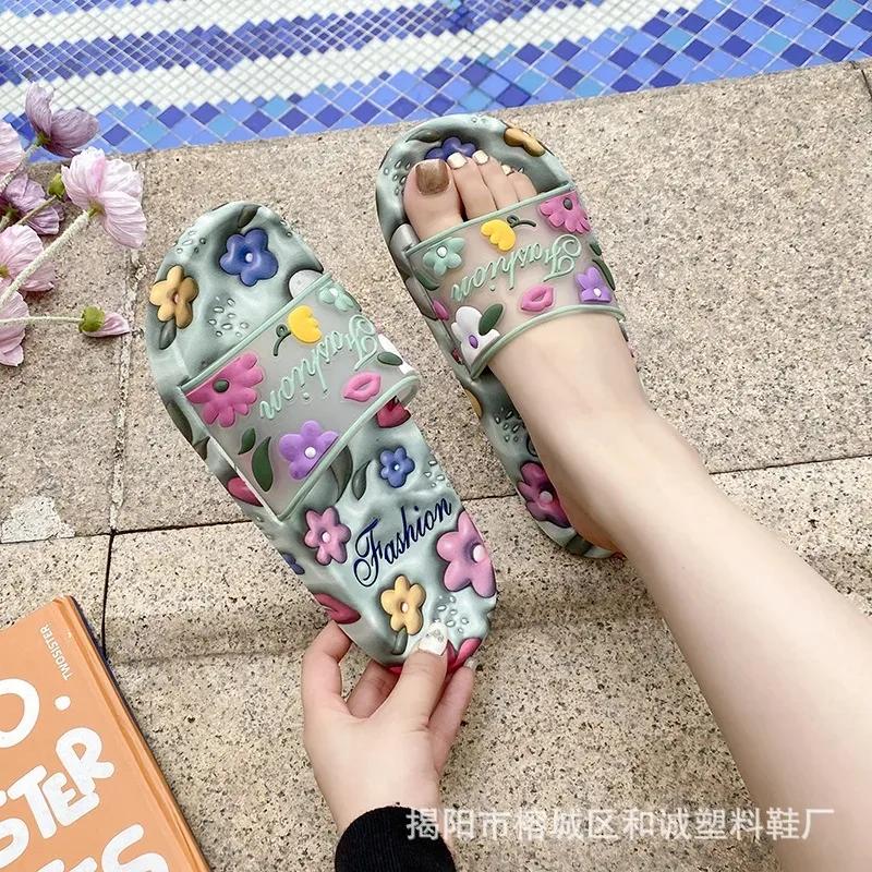High-quality Summer Slippers Indoor Anti Slip Home for Couples Soft Soled Outdoor Cool Slippers Soft Soled Bathroom Women Shoes