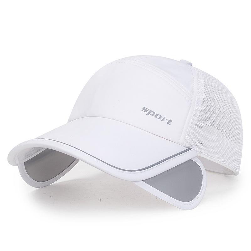 Spring and Summer Men's and Women's Sunshade Drawstring Fishing Baseball Cap Reflective Printed Cap
