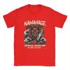 Japanese Traditional Mahage! Anime Chic and Impact Demon mask T Shirts Men's  T-Shirt Round Collar Tees Short Sleeve Clothing