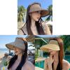 Straw Beach Hat With Wide Brim For Summer Sun Protection And Outdoor Casual Wear