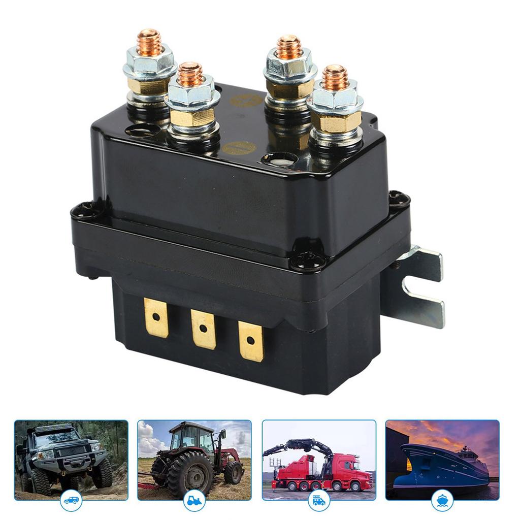 Automotive 250A 12V Winch Control Relays Corrosion Resistant Winch Relays Solenoid Universal For Vehicle Upgrades