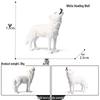 Children's Cognitive Solid Wolf Ornament - Realistic Tilting Head White & Gray Wolf Toy Model