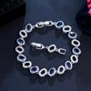 Popular Jewelry Accessories Color Zircon Jewelry Bracelet Brass Electroplated Platinum Jewelry