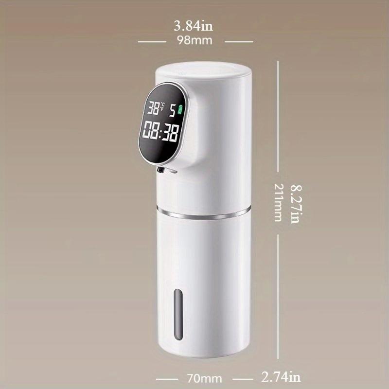 Automatic Foam Soap Dispensers with LED Display Soap Dispenser 5 Level Adjustable 2 in 1 Desktop & Wall Hanging for Bathroom