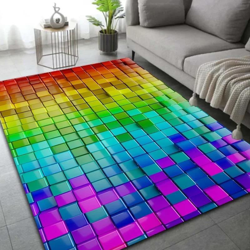 

Large Size 3D Stereo Vision Carpet Floor Anti-slip Mat for Living Room Bedroom Decorative Floor Mat Absorbent Home Decoration 40x60cm