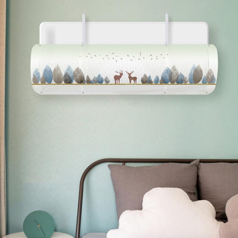 Déflecteur de sortie d'air anti-soufflage direct pour climatisation, réglable et sans perforation