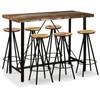 Day and Night - Day and Night Bar Furniture Set 7 Pieces Recycled Wood