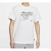Nike T Shirts Men's White Crew Neck Moderate Straight Fit CU0287-100