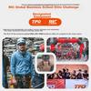 TFO Competition-Grade Five-Toe Outdoor Socks, Durable Hiking Socks, Sports Running Toe-Separated Socks 2202419 Men's Orange-Red Color