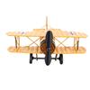 Vintage Metal Airplane Model Biplane Table Decor Figurine Iron Craft for Home Bookshelf Office