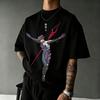 2026 Summer New Arrival Evangelion Pattern Street Style Print ShortSleeve TShirt Y2k Style Suitable For Both Unisex And Unisex