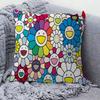 Flower TTakashi Art MMurakami Fashion Pillow Gift Home Office Decoration Bedroom Sofa Car Cushion Cover Case X