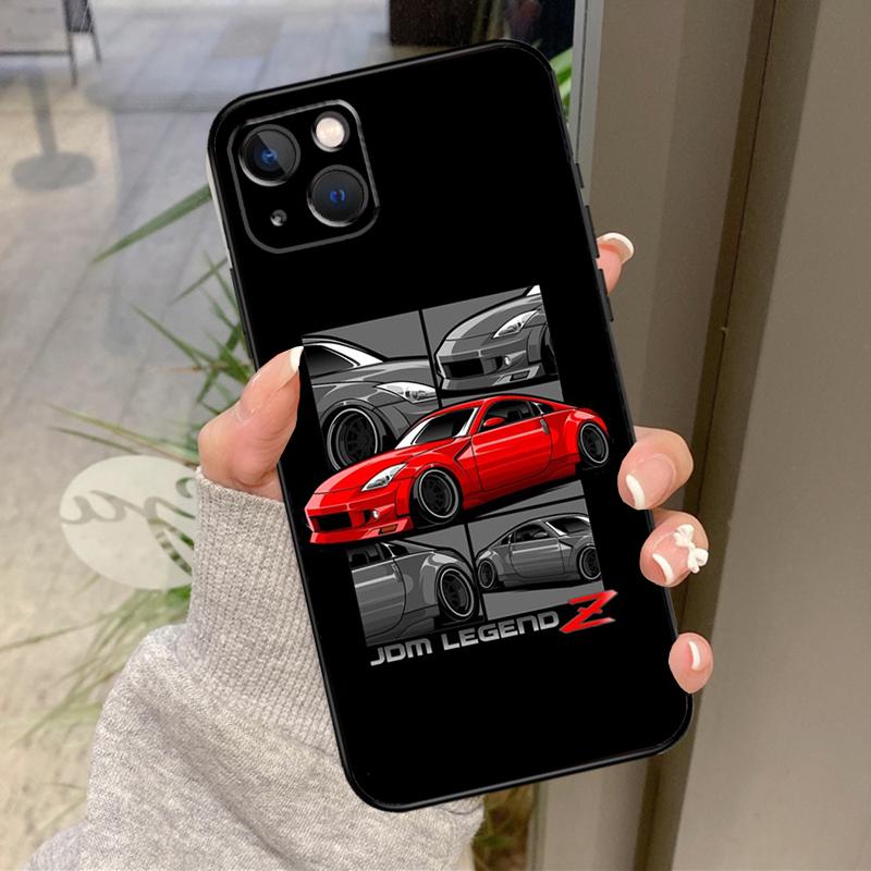 Sports Car JDM Drift Case For iPhone 17 Air 16 15 14 13 11 12 Pro Max Plus 12 13 Mini 16e 17 Pro Max Back Cover