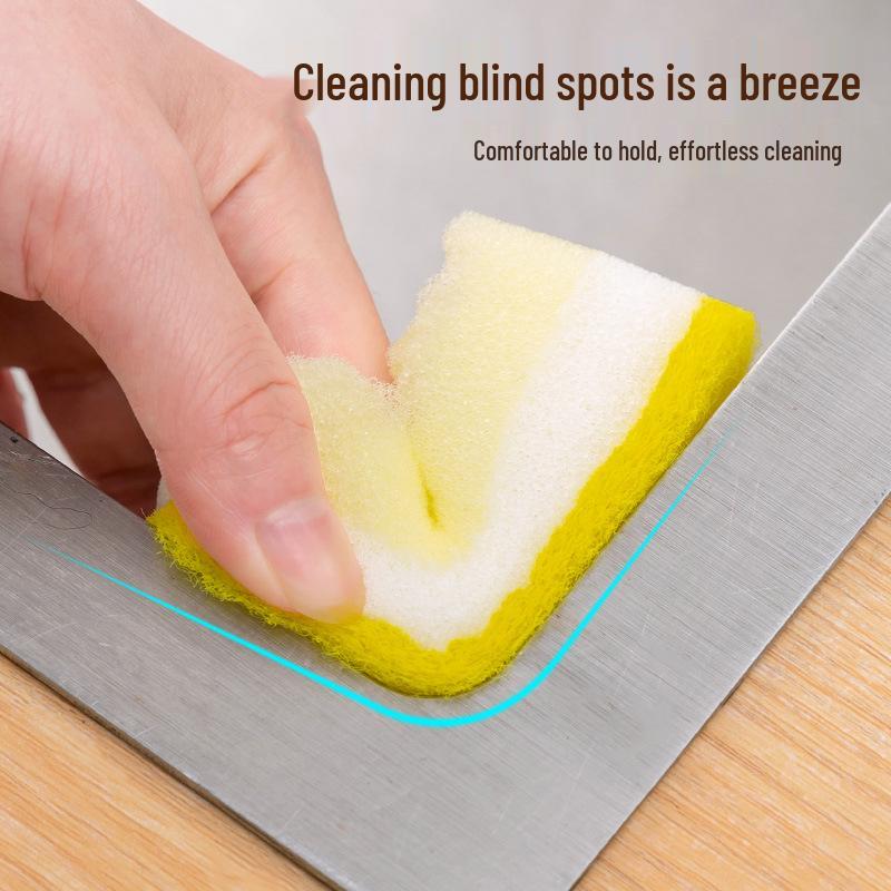 Double-Layer Wave Dishwashing Sponge and Cloth Set
