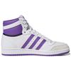 Adidas Top Ten High White Active Purple Unisex Sneakers Footwear-White Core-Black S24135