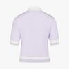 FAIRLIAR GOLF Color Block Crop Knit (Lavender)