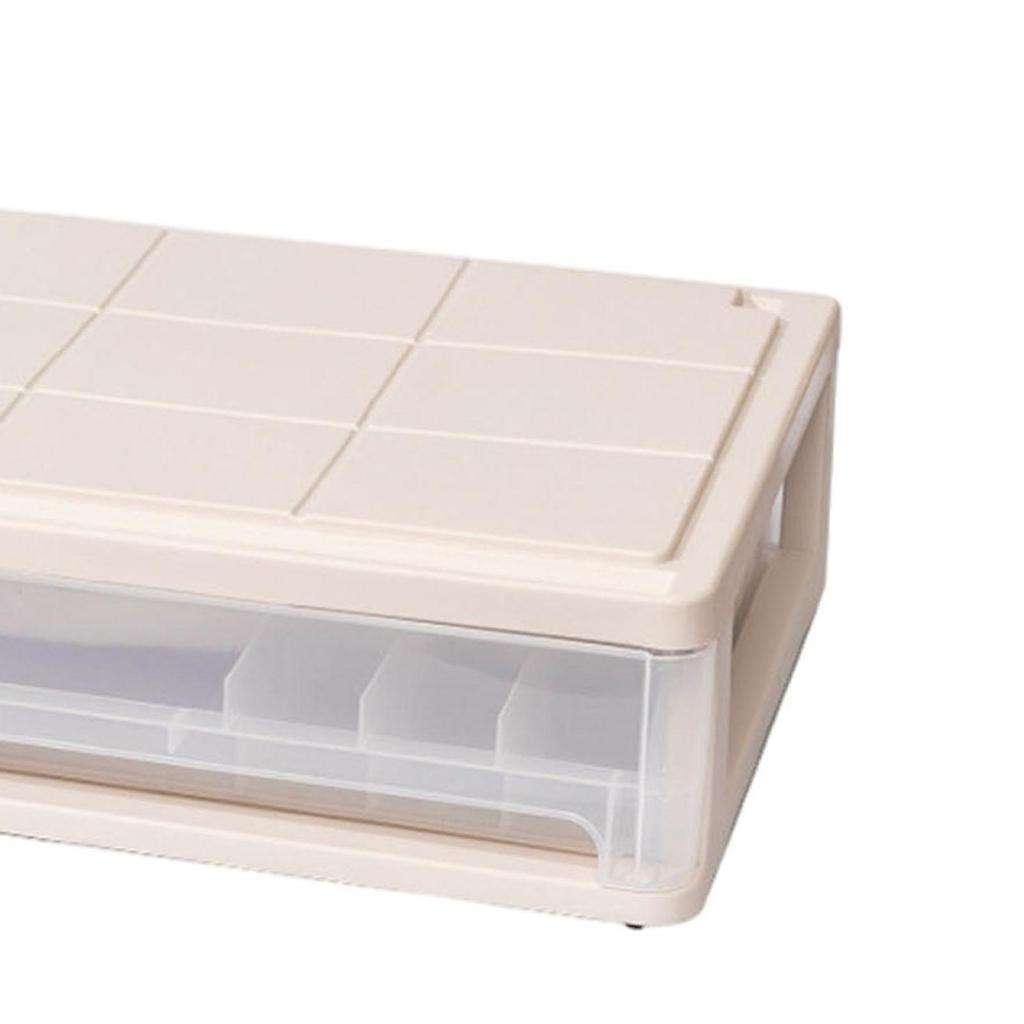 Under Bed Storage Box Closet Organizer Lidded Storage Bin Container for Study Room