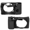 Soft Silicone Camera Case Protective Cover with Easy Access Design for Sony A6000 Black