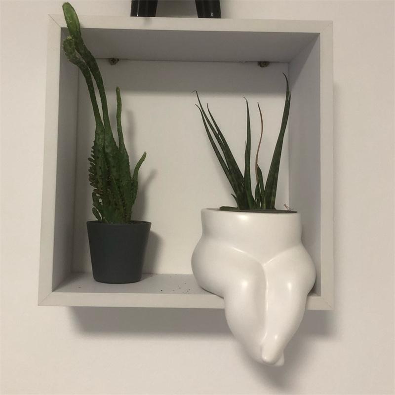 Hydroponic Vase Ass Vase Ceramic Flower Pots Body Art Bust Ceramic Flower Pot Vase Plant Pot Fleshy Flower Vase Home Decoration