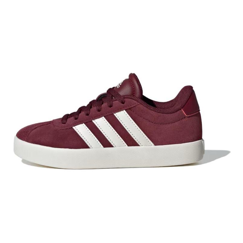 Adidas VL Court 3.0 K Shadow Red Kids Sneakers Off-White Cloud-White IH2405 33½