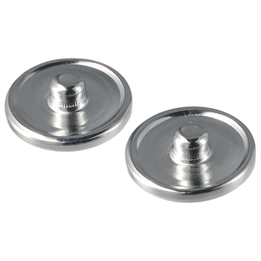 silver Round Snap Button metal Snap Button Base Trays Blank Press Button  Handmade Crafts Lovers
