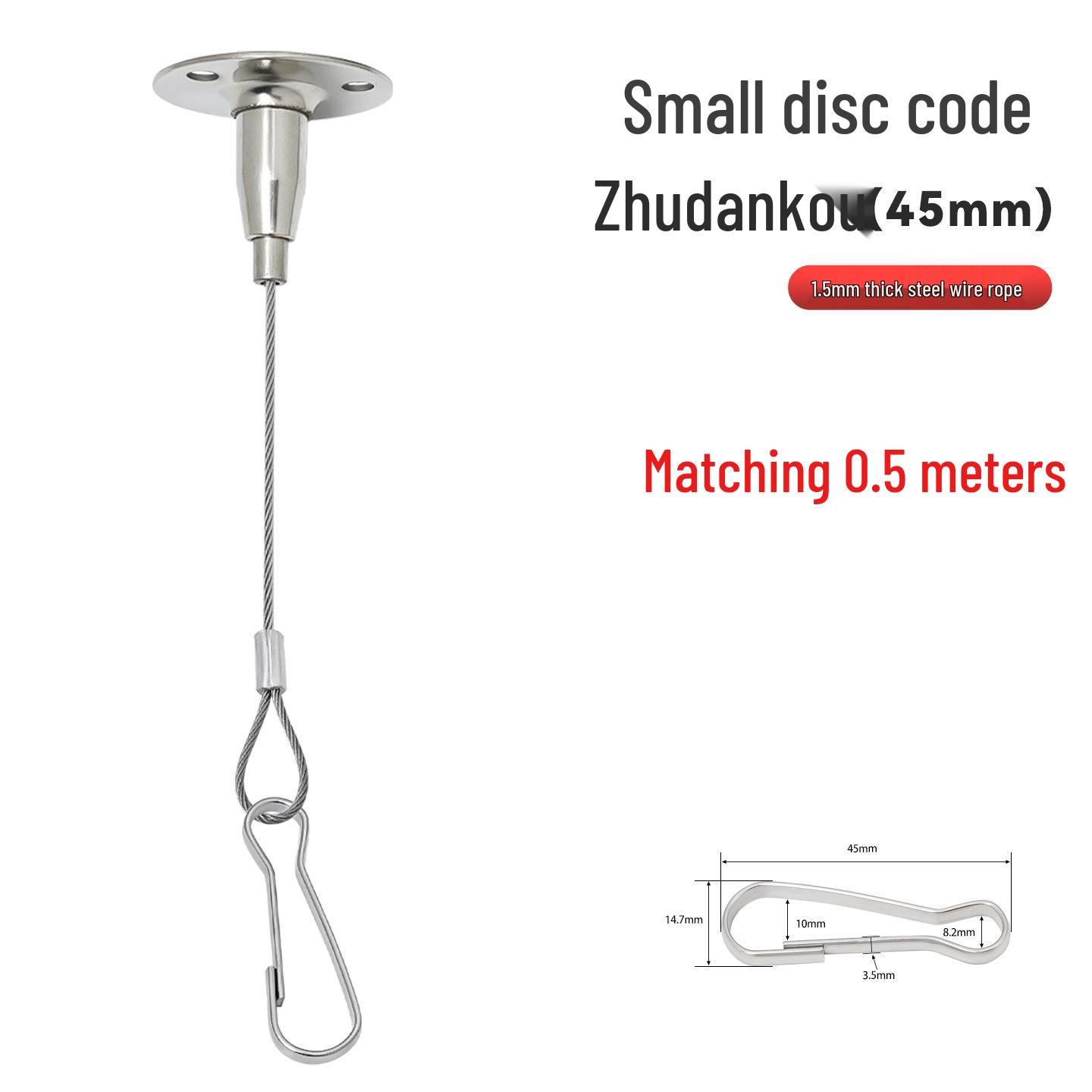 

Steel Wire Rope Hanging Pendant Light Safety Lanyard with Fixing Accessories for Billboards and Picture Hanging.