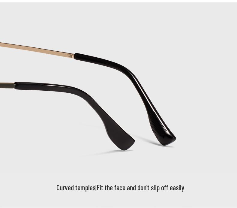 Trendy Women's Polarized Sunglasses 8711: High-End Metal Frame, UV Protection, Perfect for Driving and Style