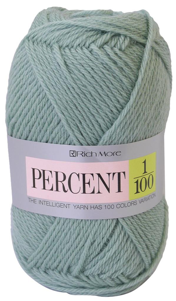 Richmore Percent Worsted 23 Light 40g Set of 5 017 Yarn, Weight, Col. Blue, (approx. 120m), Balls,