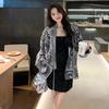 Japanese-Chinese Fusion Sparkling Printed Jacket - Autumn Luxury Long-Sleeved Trend
