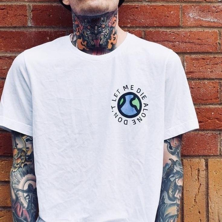

Pure Cotton Graffiti Loose Shortsleeved American Trendy Halfsleeve Ultracool European Style Shortstyle Personalized Insta 4XL