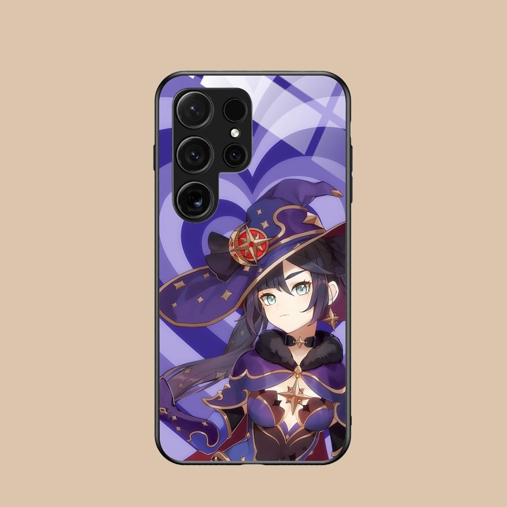 Game GI Mona Glass Mobile Phone Case for Samsung Galaxy A56 55 54 53 52 51 36 35 34 23 16 15 5G Colorful Cover