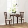VidaXL Dining Chairs Cushions 2 Pcs Brown Solid Rubberwood, Dining Chair, Chair, Living Room Chair, Chairs At 4102499