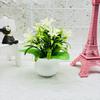 Realistic Orchid Plastic Square Pot Potted Plant For Wedding And Display Hotel