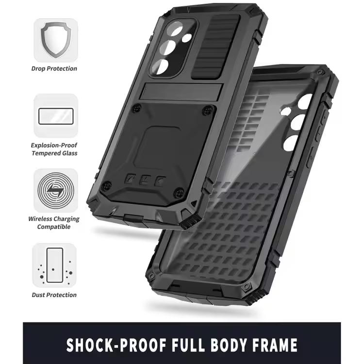 Mecha Style Sports Magnetic TPU+PC Waterproof Dustproof Shockproof Card Holder Phone Case for S25 5G