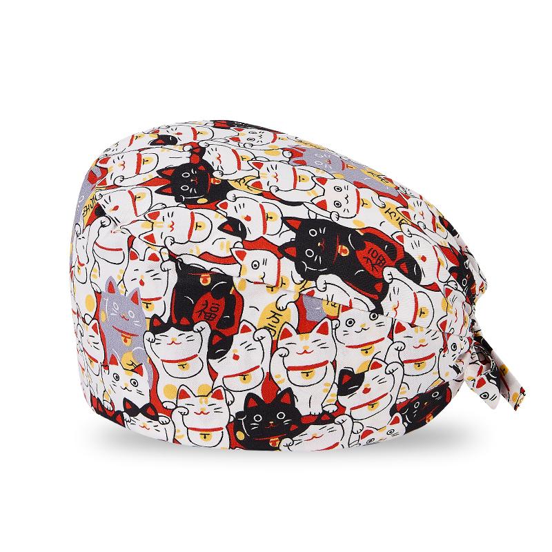 200 Kinds Adjustable Medical America National Pattern Cartoon Pet Hospital Heart Surgical Doctor Cap Surgeon Hat