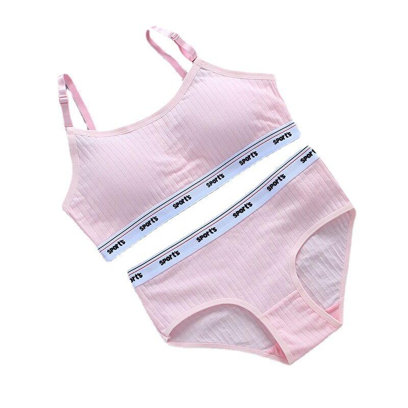 Girls Training Bras Young Girls Bra and Panties Sets Children Clothes 8 -14Years
