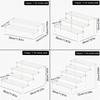 1pc,Multilayer acrylic transparent display rack, desk storage rack, suitable for cosmetics, perfume, dolls, nail polish shelf