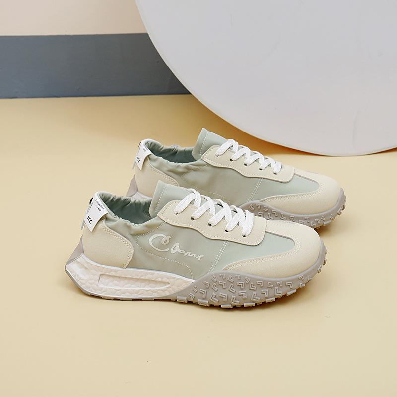 

Сетчатые низкие туфли для папы, женские летние новые дышащие студенческие спортивные туфли, увеличивающие рост 40 зелёный