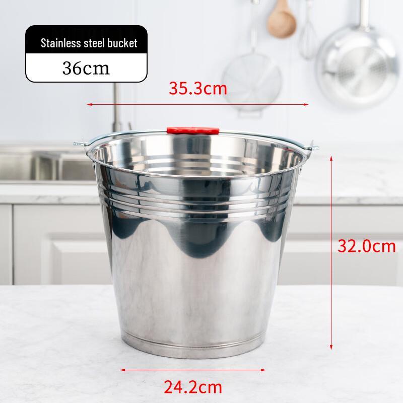 Stainless Steel Utility Bucket with Handle
