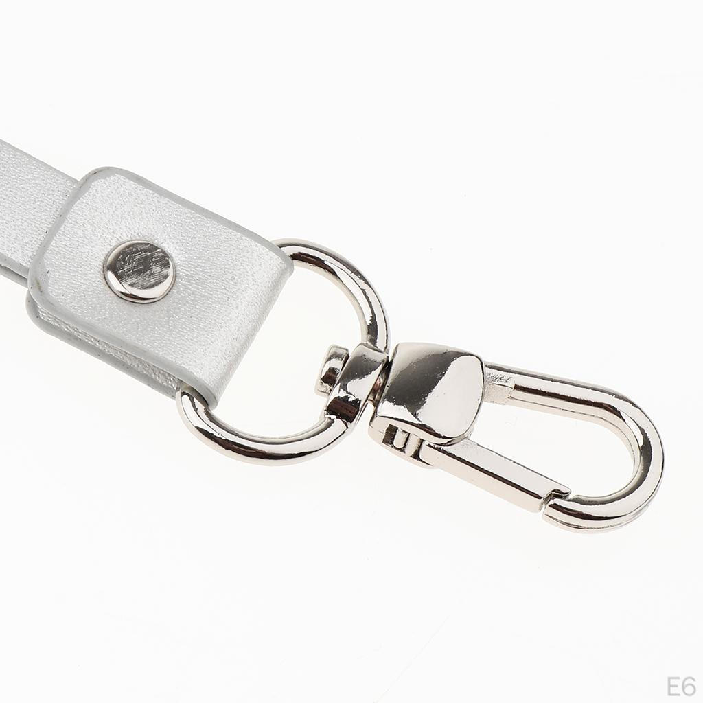 Retro PU Kožený Krční Popruh Šňůrka Kovový Klip Karty Odznaky