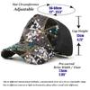 Fashion Ladies Mixed‑Color Sequin Trucker Cap, Geometric Lattice Mesh Back Peaked Hat, Adjustable Sun Protection Baseball Hat for Vacation Club