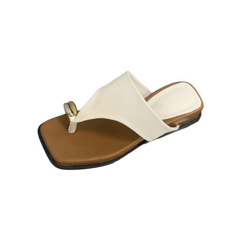 Set of Toe Cool Slippers Women's 2025 New High-heeled Wedge-heeled Beach Sandals Summer Flip-flops