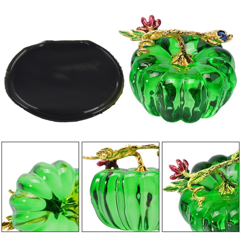 Charming For Crystal Pumpkin for Home Decoration 65mm Exquisite Figurine Perfect for Celebrations and Festivals