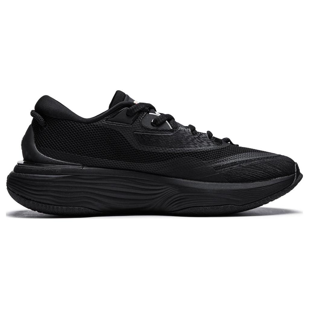 Li Ning SOFT WARM Textile, Synthetic Leather Low top Casual Shoes Men's Black AGLT121-6
